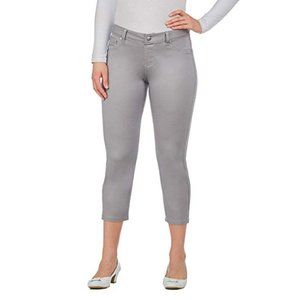 Nygard Collection Sateen Pull-On Skinny Capris